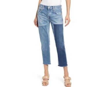 Anthropologie Citizens of Humanity Emerson Straight Leg Jeans Medium Blue W25 NW